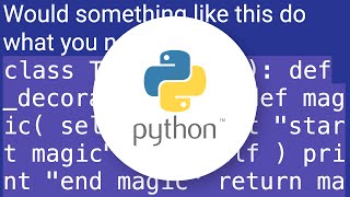 Python decorators in classes