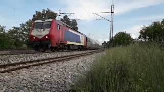 Last days with diesel IC in and around Athens ( ADtranz Bombardier DE2000 )