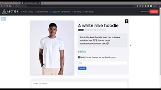 Project 2 : Commerce - CS50’s Web Programming with Python and JavaScript