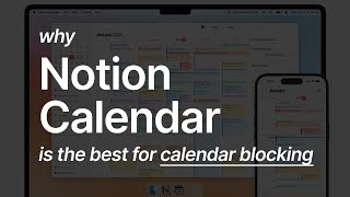 Notion Calendar 2024: Time Blocking Tutorial for Beginners (ex Cron Calendar)