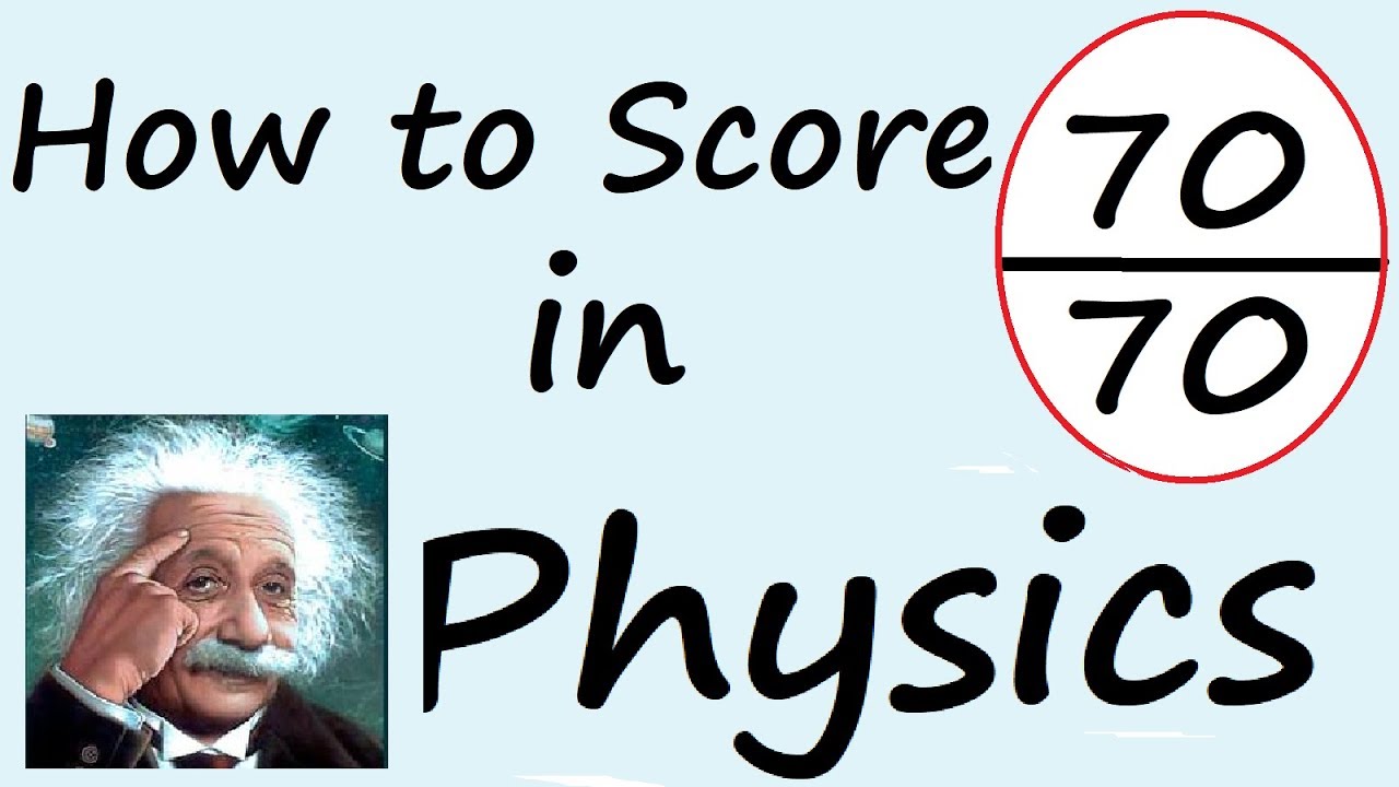 HOW To Score 70/70 In Physics Boards-2019 :Class 12 - Physics Master ...