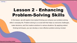 Module 10:2 Enhancing Problem Solving Skills