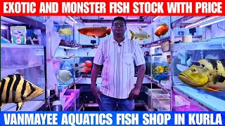 Exotic And Monster Fish Stock With Prices | At Vanmayee Aquatics Fish Shop In Kurla