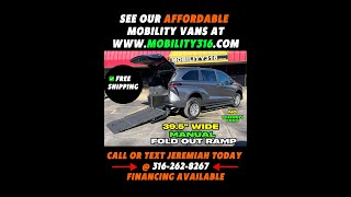 BRAND-NEW wheelchair/mobility van 2024 Toyota Sienna LE HYBRID (2847), $64,995 w/ FREE SHIPPING!