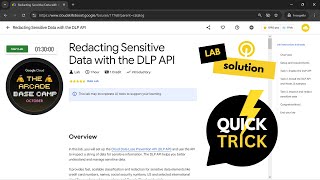 Redacting Sensitive Data with the DLP API [SOLUTION] | Qwiklabs