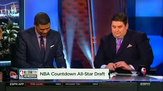 The Crew Pick Team Lebron vs Team Curry All-Star Reserves | NBA Countdown