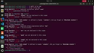 Reverse an array by using stack#dsa #linkedlists