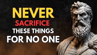 Never sacrifice these things for no one | STOIC PHILOSOPHY