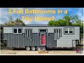 2 Bathrooms + 2 Stand up Bedrooms in this Tiny Home on Wheels!