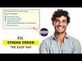 How to Fix 'String Cannot Be Resolved to a Type' in Eclipse 2025 (Fast & Easy Guide)