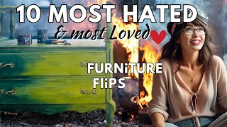 Reacting to 10 most HATED \u0026 loved Furniture FLIPS  this year