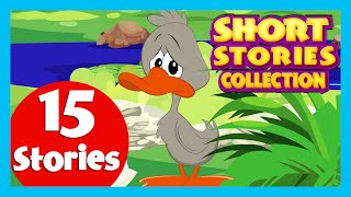 SHORT STORY for CHILDREN (15 Moral Stories) | Hare and Tortoise Story & more