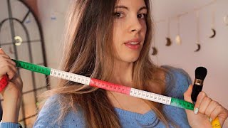 ASMR Measuring, Dusting You Off \u0026 Cleaning Your Shirt - Relaxing Personal Attention