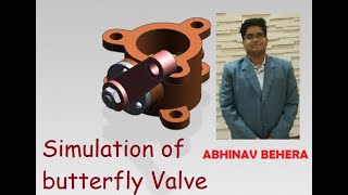 simulation of butterfly valve