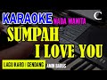 SUMPAH I LOVE YOU (GENDANG) -AMIN BARUS | NADA WANITA C | KARAOKE LIRIK | LAGU KARO