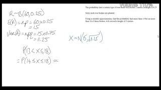 13RGE Stats - Q2 - Normal Distribution (Binomial Approximation)