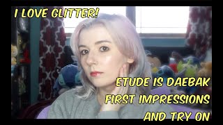 ✨I Love Glitter!!✨|  Etude is Daebak And Other New #KBeauty Try-On