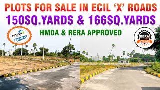 Plots for Sale in Ecil x Roads | HMDA \u0026 Rera Approved Layout | Open Plots for Sale in Hyderabad