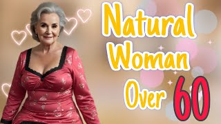 Natural Older Woman Over 60 Attracktively Dressed Classy Natural Older Ladies Over 60🔥Fashion Tips 1