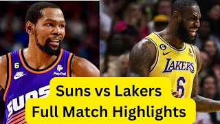 Kevin Durant Dominates Lakers in Intense Showdown | Lakers vs Suns Highlights | LeBron James sad