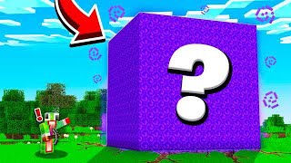 FINDING A MYSTERY MINECRAFT CUBE.. WHAT'S INSIDE!?
