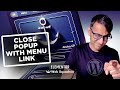 Close the Pop Up  Off Canvas when you click a Link - Elementor