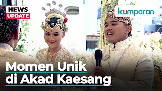 Inilah Momen Unik di Rangkaian Akad Nikah Kaesang dan Erina