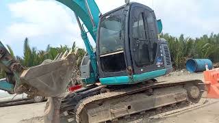 เติมน้ำยาแอร์ รถแบ็คโฮ รถขุดดิน โคเบลโค้ KOBELCO Grand SK135SR บริการซ่อมรถขุดนอกสถานที่