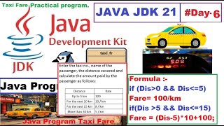 Prepaid Taxi Amount Calculation | Java Program Using if-else Construct , Taxi Fare Program in Java