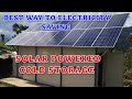 Solar Powered Cold Storage || how solar cold room works