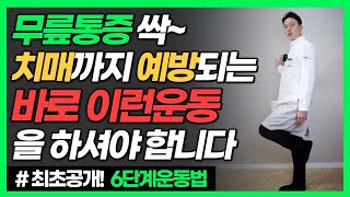 무릎통증 '이 운동' 해야 낫습니다 | 한발로 20초만 버티세요. 치매까지 예방됩니다. (40대, 50대, 60대 이후 무릎관절 통증, 관절염, 건강, 하체운동, 한발서기, 관리)