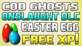 COD Ghosts - NEW Onslaught DLC "Egg Hunt" EASTER EGG - FREE XP! (COD Ghosts Easter Eggs)
