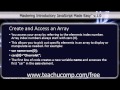 JavaScript Training Tutorial Create and Access an Array
