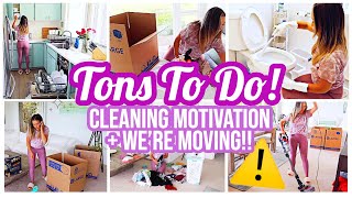 TONS TO DO! 📝🏡 WE'RE MOVING! CLEAN WITH ME + PACK WITH ME! @BriannaK Homemaking