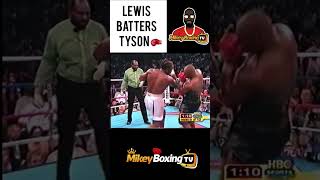Lennox Lewis smashes Tyson #boxing #lewistyson