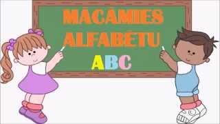 Mācāmies alfabētu. Latviešu alfabēts. Latvian alphabet.