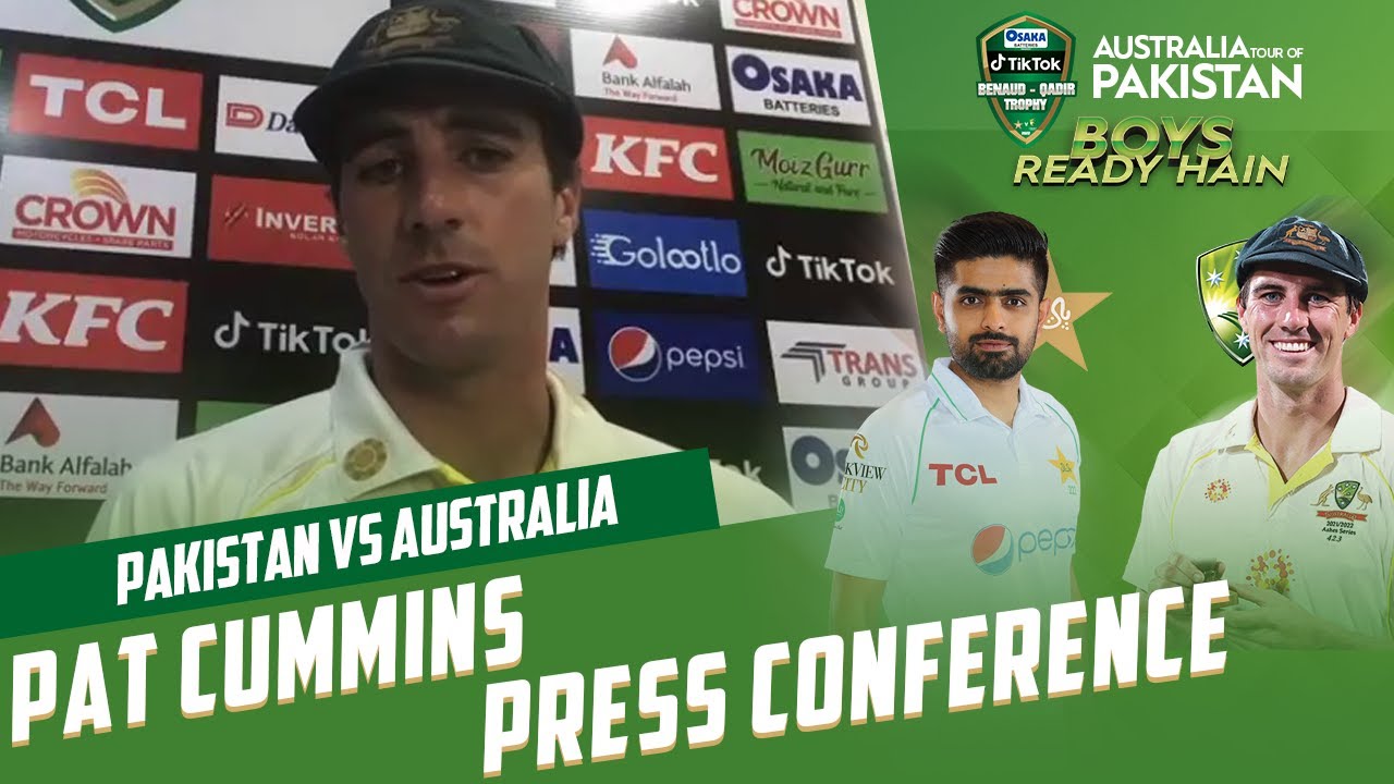 Pat Cummins Press Conference | Pakistan Vs Australia | 3rd Test Day 5 ...