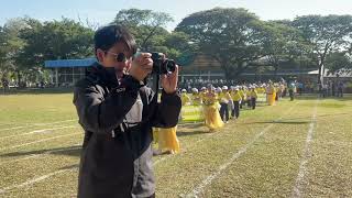 ขบวนพาเหรดกีฬาสี กองเกียรติยศ โรงเรียนอนุบาลศรีสะเกษ และคณะสีเหลือง ปีการศึกษา 2567