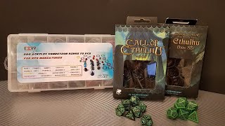 RPG Gear Double Feature CZYY Status Rings and Q-Workshop CoC Dice - ArcNeo Reviews