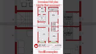 Most Affordable 2BHK House plan under 1200 Sq.ft  #amhouseplan #2BHK #2bhkflats