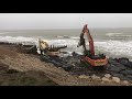 earlcoate construction coastal defence milford on sea november 2020