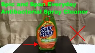 ✅  How To Use Spic and Span Everyday Antibacterial Spray Cleaner Review