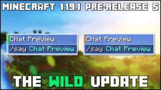 Minecraft 1.19.1 - Pre-Release 5 - Chat Preview Changes & Indicator!