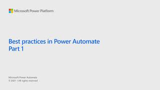 Best practices in Power Automate Part 1