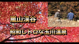 嵐山渓谷 紅葉 楽しいお弁当のはずが(笑)  昭和レトロな温泉銭湯  玉川温泉