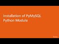 Enterprise Automation with Python: Installation of PyMySQL Python Module| packtpub.com