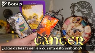 CANCER ✍️ ALGUIEN TE CONQUISTA, TE ABRES AL AMOR, TU DESEO SE CUMPLE RECOGE TU COSECHA