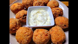 FRIED SALMON BALLS (FRIDAY NIGHT FISH)