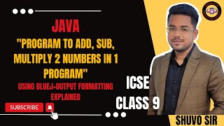 "12. Add, Subtract & Multiply Two Numbers in One Code! Java Program in BlueJ"
