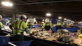 Recology workers sort recoverable materials at upgraded Santa Rosa facility